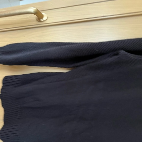 Carbon 2 Cobalt Cotton Mens Pullover Quarter Button Neck Black Multi Weave / Lg - Picture 11 of 14